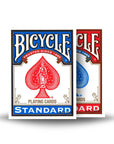 Baralho Bicycle Standard Azul/Vermelho, acabamento Air-Cushion, tamanho poker